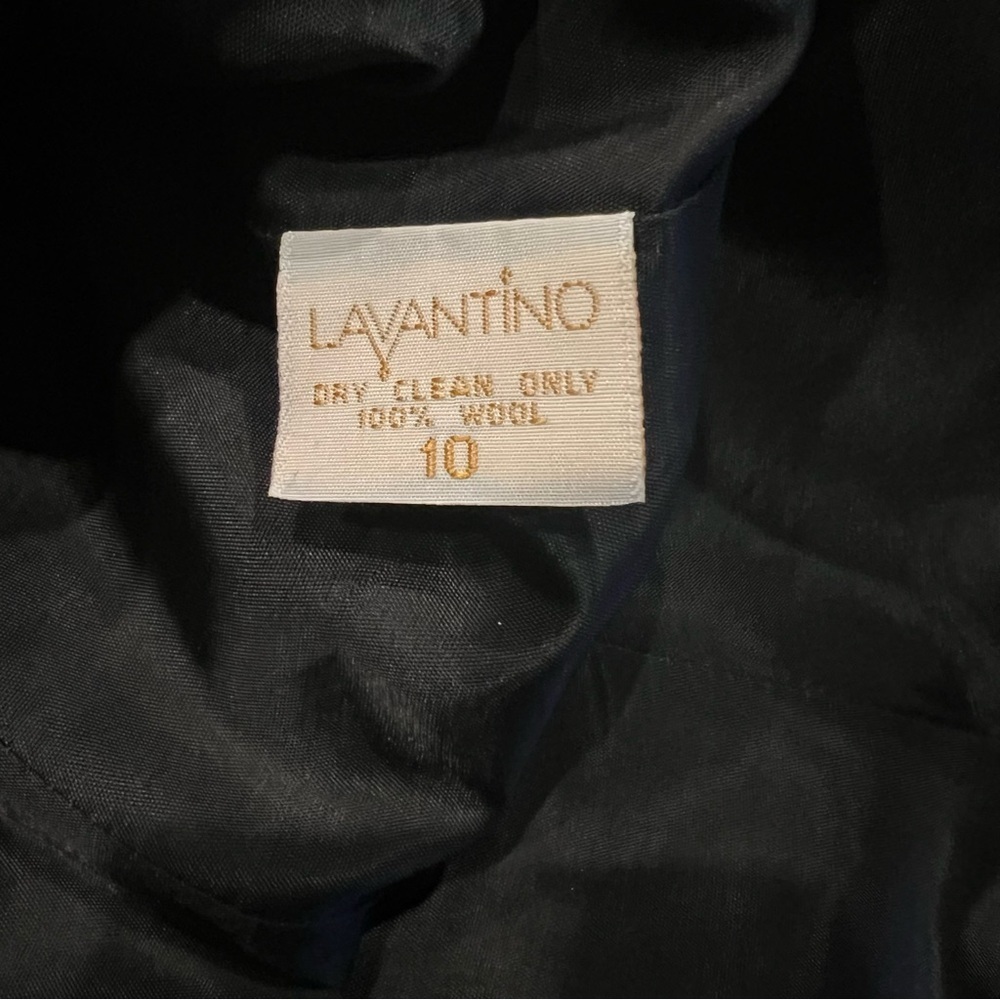 Lavantino Vintage Black Blazer With Gold Trimmings. 100% Wool. - Picture 4 of 5